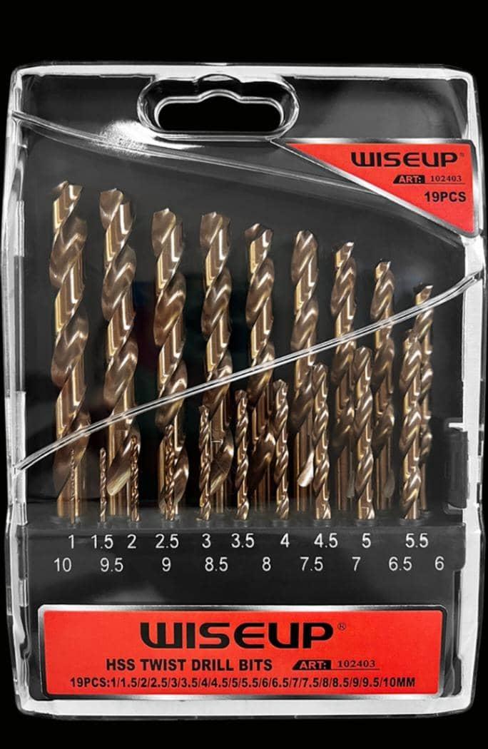 forets hélicoïdal m2, lot de 19